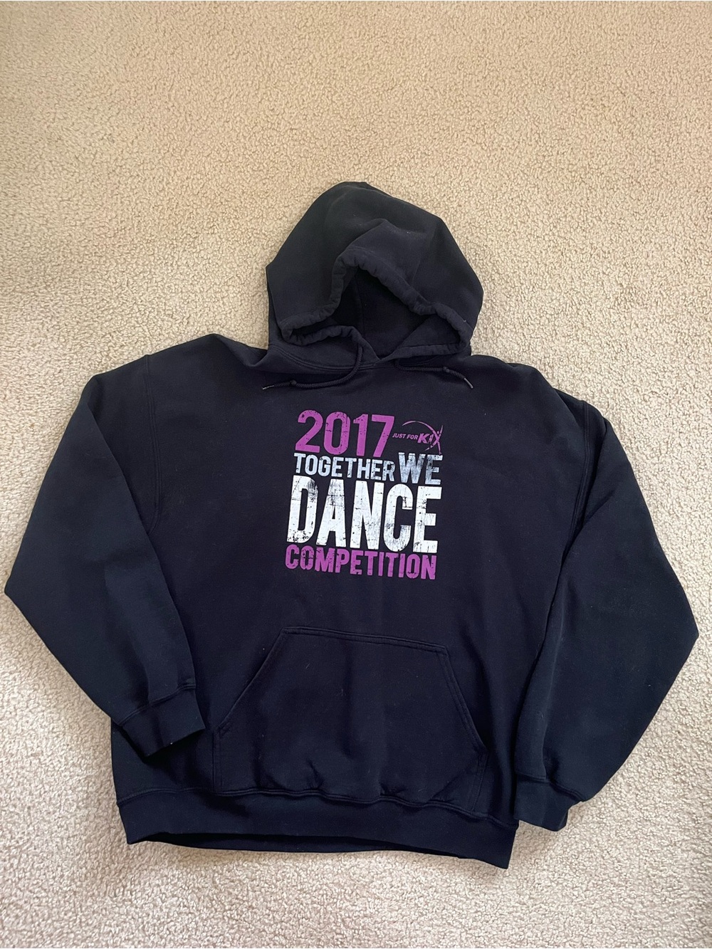 2017 Just For Kix Together We Dance Competition Black Hoodie - Adult Large